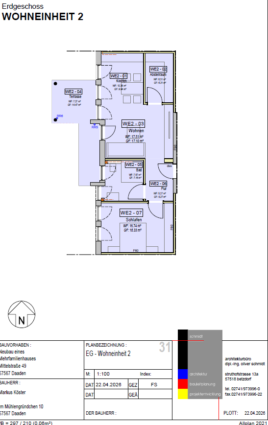 WE 2 Grundriss